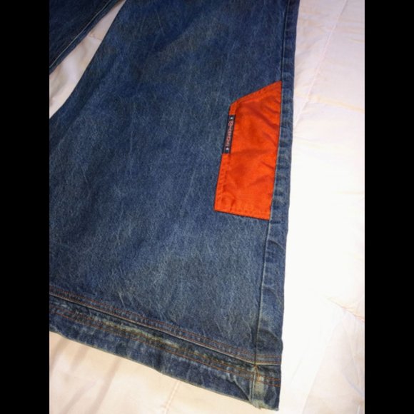 AMAZING WIDE LEG VINTAGE RAVE , FESTIVAL, JEANS. THESE PANTS ARE LEGIT FROM THE - Picture 4 of 5